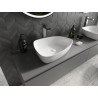 Mexen Ono chiuvetă de blat din conglomerat 51 x 39 cm, albă - 23045101