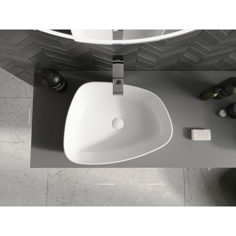 Mexen Ono pultos mosdó konglomerátumból 51 x 39 cm, fehér - 23045101