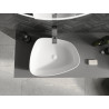 Mexen Ono chiuvetă de blat din conglomerat 51 x 39 cm, albă - 23045101