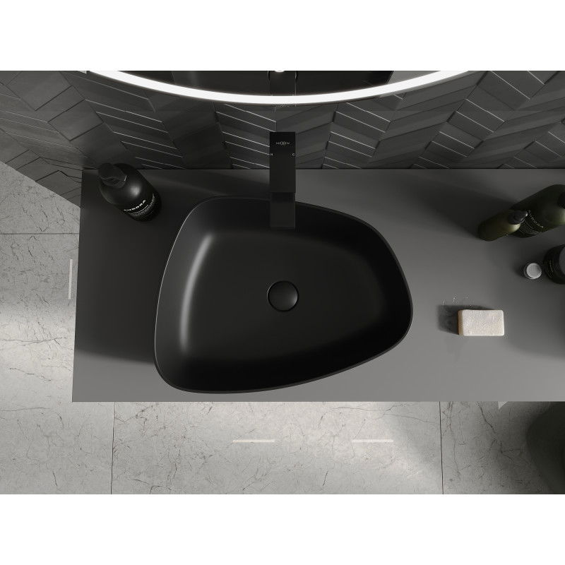 Mexen Ono chiuvetă de blat din conglomerat 51 x 39 cm, neagră - 23045171