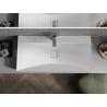 Mexen Poli chiuvetă de suprafață din conglomerat 1/O 100 x 48 cm, albă - 23021001