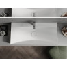 Mexen Poli konglomerát munkalapon álló mosdó 1/O 100 x 48 cm, fehér - 23021001