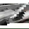 Mexen Poli chiuvetă pe blat din conglomerat 100 x 48 cm, Albă - 23021001