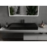Mexen Poli chiuvetă pe blat din conglomerat 1/O 100 x 48 cm, neagră - 23021071