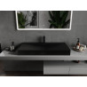 Mexen Poli lavoar pe blat din conglomerat 1/O 100 x 48 cm, negru - 23021071
