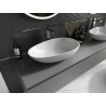 Mexen Nora 60 x 36 cm-es pult feletti mosdókagyló konglomerátumból, fehér - 23056001