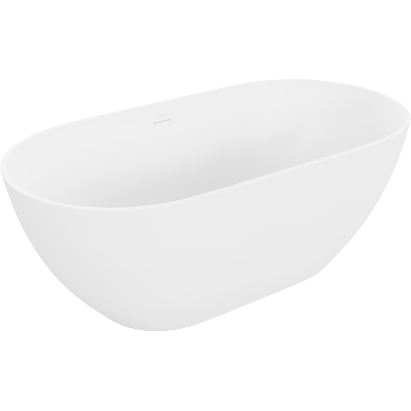 Cadă freestanding Mexen Rimini din conglomerat 150 x 75 cm, alb mat - 57241507500