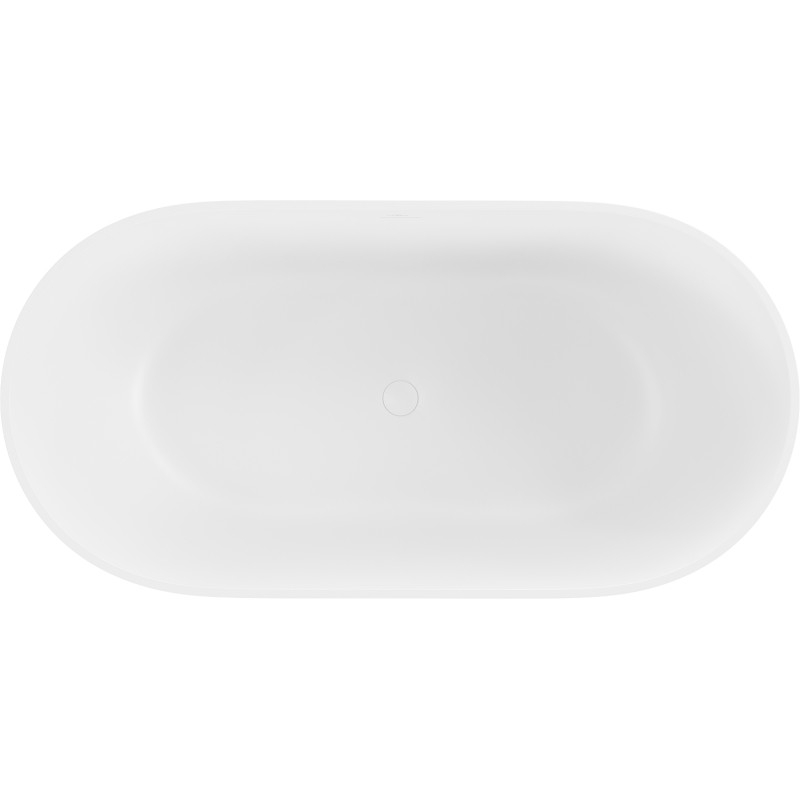 Mexen Rimini szabadon álló, konglomerátumból készült kád 150 x 75 cm, fehér matt - 57241507500