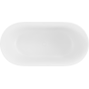 Mexen Rimini szabadon álló, konglomerátumból készült kád 150 x 75 cm, fehér matt - 57241507500