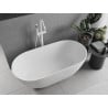 Mexen Rimini szabadon álló konglomerátum kád 150 x 75 cm, fehér matt - 57241507500