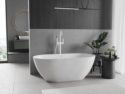 Mexen Rimini szabadon álló kompozit kád 150 x 75 cm, fehér matt - 57241507500