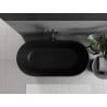 Mexen Rimini cadă de sine stătătoare din conglomerat 150 x 75 cm, negru mat - 57241507570