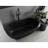 Mexen Rimini cadă de sine stătătoare din conglomerat 150 x 75 cm, negru mat - 57241507570