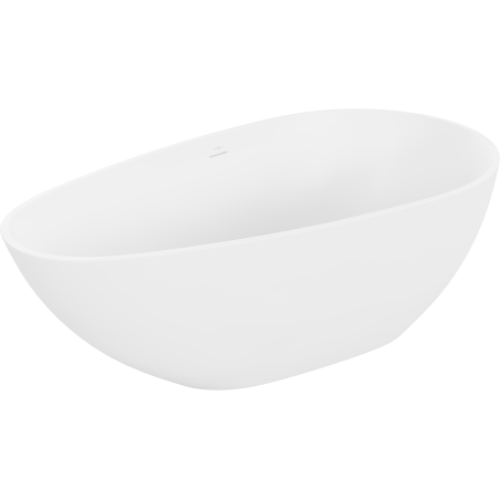 Mexen Palermo cadă de baie freestanding din conglomerat 150 x 78 cm, alb mat - 57211507800