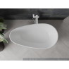 Mexen Palermo cadă freestanding din conglomerat 150 x 78 cm, alb mat - 57211507800