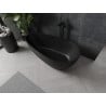 Mexen Palermo cadă de sine stătătoare din conglomerat 150 x 78 cm, negru mat - 57211507870