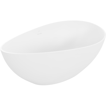 Mexen Parma cadă freestanding din conglomerat 160 x 95 cm, alb mat - 57231609500