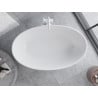 Cadă freestanding Mexen Parma din conglomerat 160 x 95 cm, alb mat - 57231609500