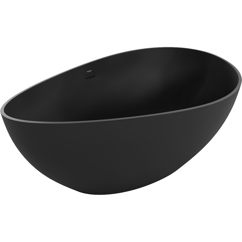Mexen Parma cadă freestanding din conglomerat 160 x 95 cm, negru mat - 57231609570