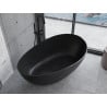Mexen Parma cadă liberă din conglomerat 160 x 95 cm, negru mat - 57231609570