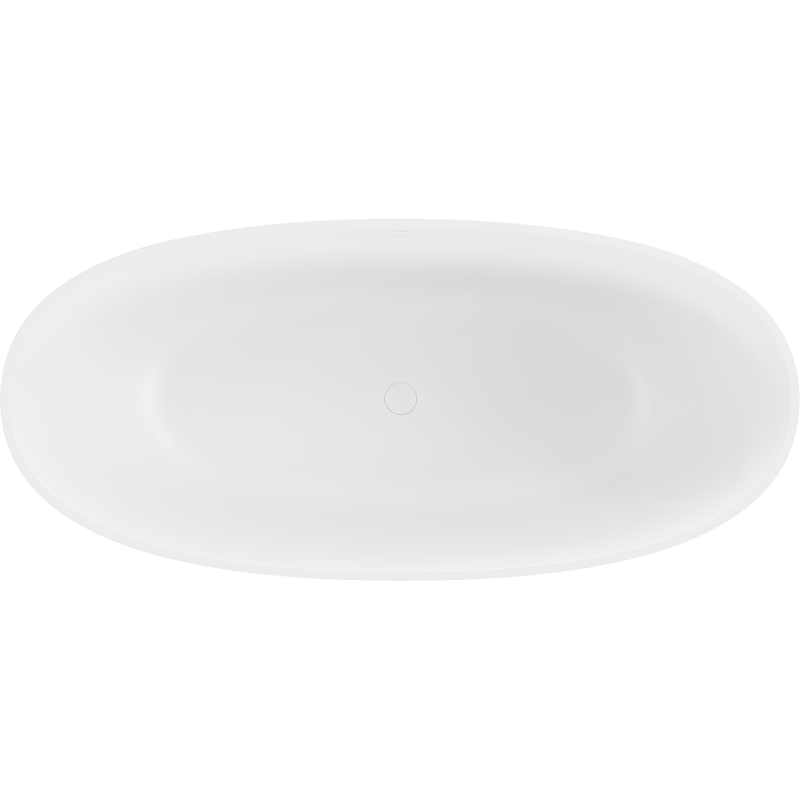 Mexen Bari cadă freestanding din conglomerat 165 x 75 cm, alb mat - 57221657500