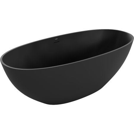 Mexen Bari cadă de baie freestanding din conglomerat 165 x 75 cm, negru mat - 57221657570