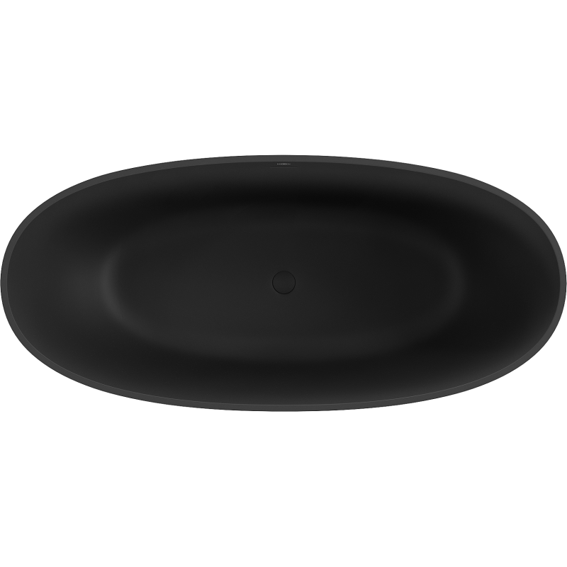 Mexen Bari szabadon álló kád konglomerátumból 165 x 75 cm, fekete matt - 57221657570