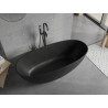 Mexen Bari cadă de baie independentă din conglomerat 165 x 75 cm, negru mat - 57221657570