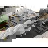 Mexen Elias chiuvetă de granit cu un compartiment, cu picurător și baterie de bucătărie Savita, Neagră - 6511-77-672601-50-B