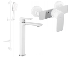 Mexen Alfa DF54 set de duș, alb/crom - 745714DF54-02