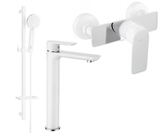 Mexen Alfa DQ40 set de duș, alb/crom - 745714DQ40-02