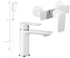 Mexen Alfa DF54 set duș, alb/crom - 745704DF54-02