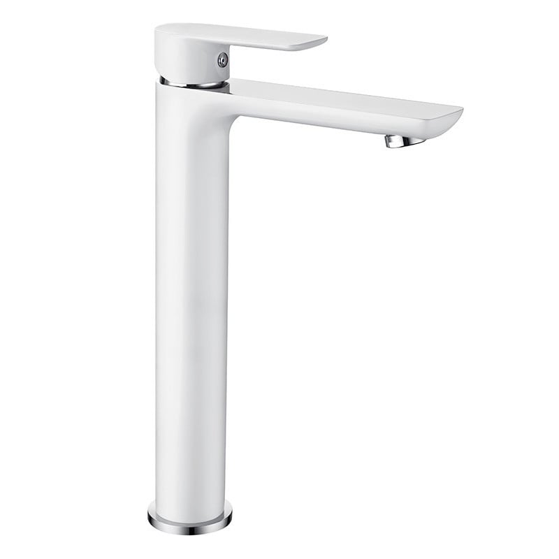 Mexen Alfa baterie înaltă de chiuvetă, Albă/Crom - 745710-02