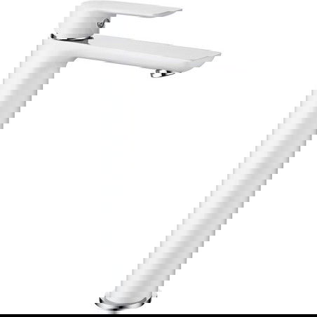 Mexen Alfa baterie înaltă pentru chiuvetă, albă/crom - 745710-02
