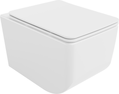 Mexen Vera Rimless WC csésze lassan záródó slim duroplast üléssel, fehér - 30164000