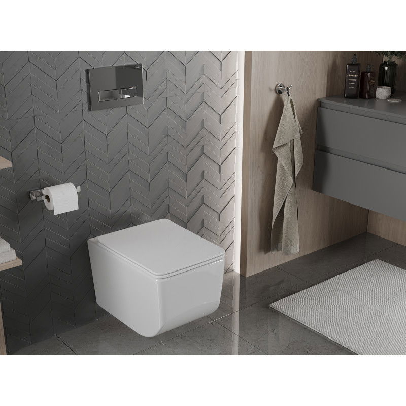 Mexen Vera vas wc Rimless cu capac cu închidere lentă slim, duroplast, alb - 30164000