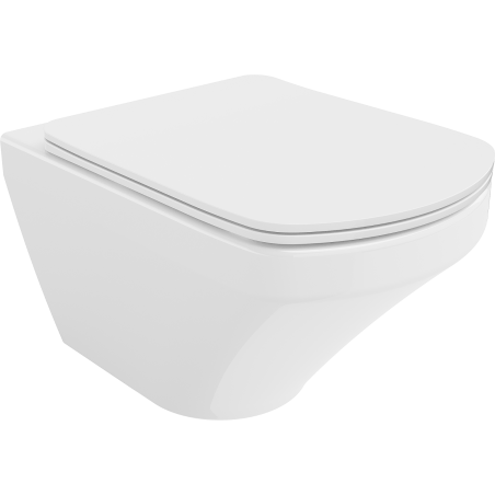 Mexen Vito Rimless WC csésze lassú záródású slim duroplast fedéllel, fényes fehér - 30174000