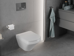 Mexen Vito wc csésze Rimless lassan záródó slim duroplast, fényes fehér - 30174000
