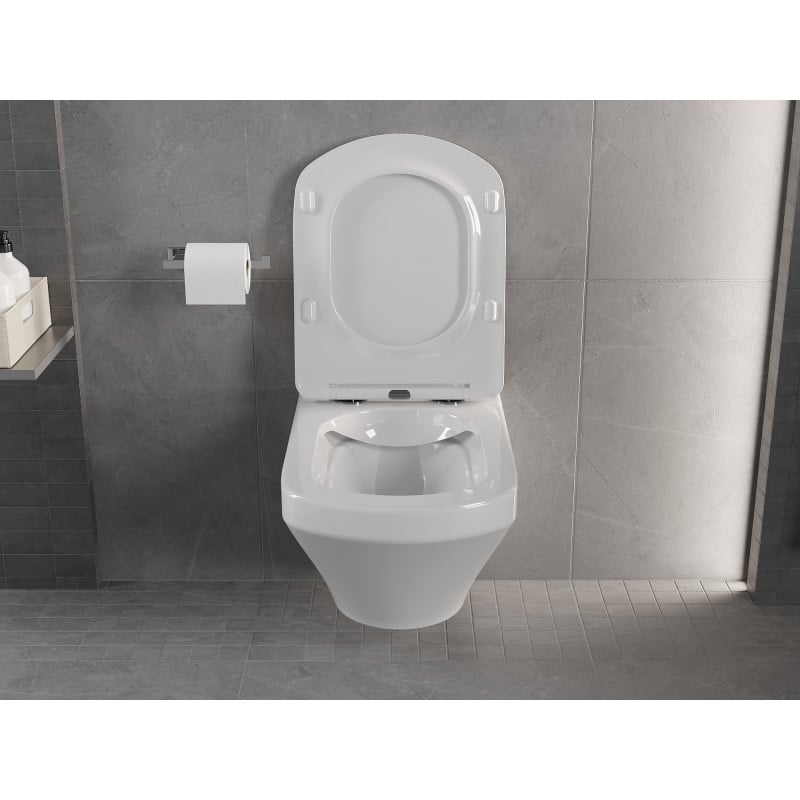 Mexen Vito vas wc Rimless cu capac cu închidere lentă slim, duroplast, alb lucios - 30174000