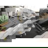 Mexen Bruno chiuvetă de granit cu un compartiment, cu picurător și baterie de bucătărie Savita, Neagră - 6513-77-672601-50