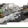Mexen Bruno chiuvetă de granit cu 1 cuvă și scurgător, cu baterie de bucătărie Savita, negru - 6513-77-672601-50-B