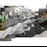 Mexen Bruno chiuvetă de granit cu un compartiment, cu picurător și baterie de bucătărie Savita, Neagră - 6513-77-672601-70