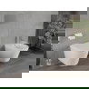 Mexen Rico perem nélküli wc csésze leeresztő automatikás ülőkével, Duroplaszt, Fehér mat - 30724001
