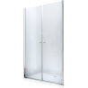Mexen Texas ușa de duș cu balamale 80 cm, transparent, Crom - 880-080-000-01-00