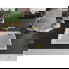 Mexen Pedro chiuvetă de granit cu 1 compartiment 560 x 460 mm, Albă, sifon Auriu - 6508561000-20-G