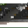 Mexen Pedro chiuvetă de granit cu 1 compartiment 560 x 460 mm, Neagră/Auriu metalic, sifon Auriu - 6508561000-75-G