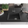 Mexen Pedro chiuvetă de granit cu 1 compartiment 560 x 460 mm, Negru cu picățele - 6508561000-76