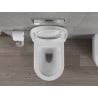 Mexen Rico WC bol Rimless cu capac cu închidere lentă, dur, alb lucios - 30478000