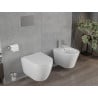 Mexen Rico perem nélküli wc csésze leeresztő automatikás, kemény ülőkével, Fehér - 30478000