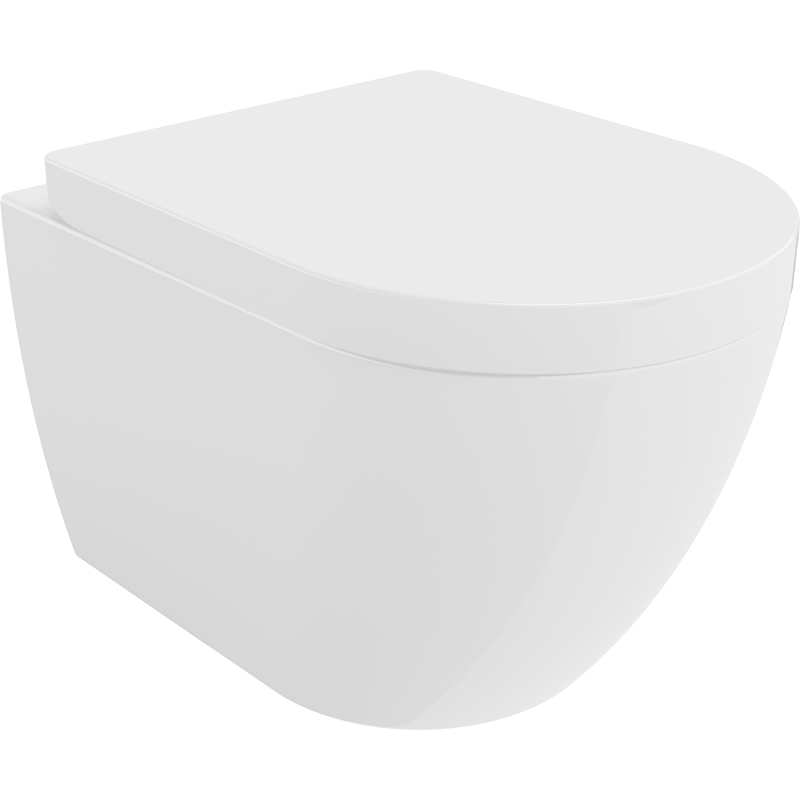 Mexen Lena vas wc Rimless cu capac cu închidere lentă, dur, alb lucios - 30298000